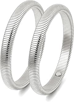 18K Gold Plated Bracelets for Women Gold Bangles for Women Chunky Bangle Bracelets for Women Bracelets Stack Tarnish Free Bangle Set of 3 for Women Accessories for Her Gifts