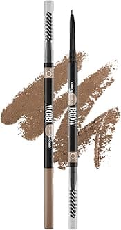 Brow Arcade Eyebrow Pencil – Ultra-Fine Tip for Hair-Like Strokes, Smudge-Proof Natural Finish, Built-In Spoolie Brush, Shade 01 Light Blonde, 0.035 oz