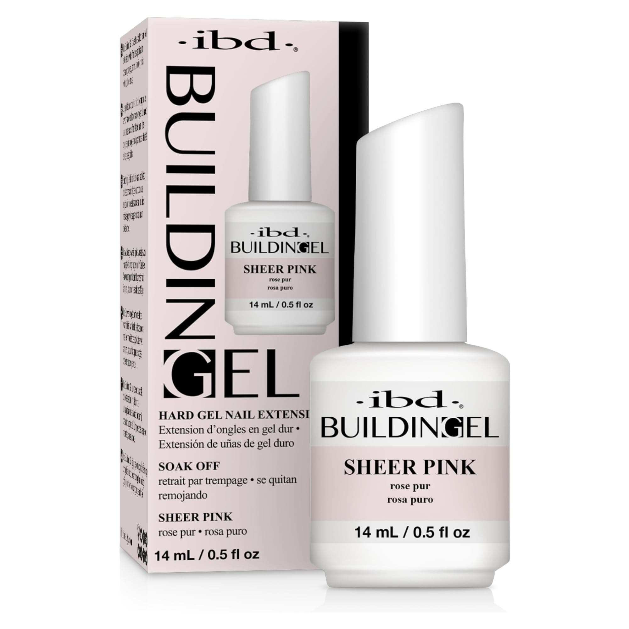 IBD Building Gel Sheer Pink, 1er Pack (14 ml)