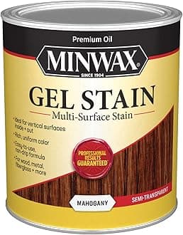 Minwax 66050000 Gel Stain, quart, Mahogany