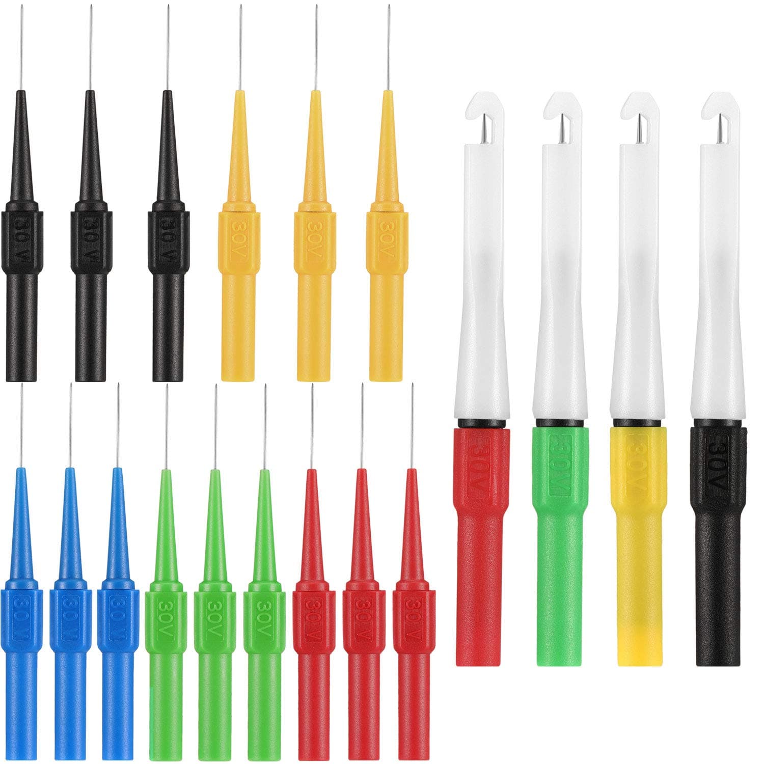 Frienda 19 Pieces Wire Piercing Probe Insulation Back Probes, Non-Destructive Pin, Kit Automotive For Test Car, 2 Styles