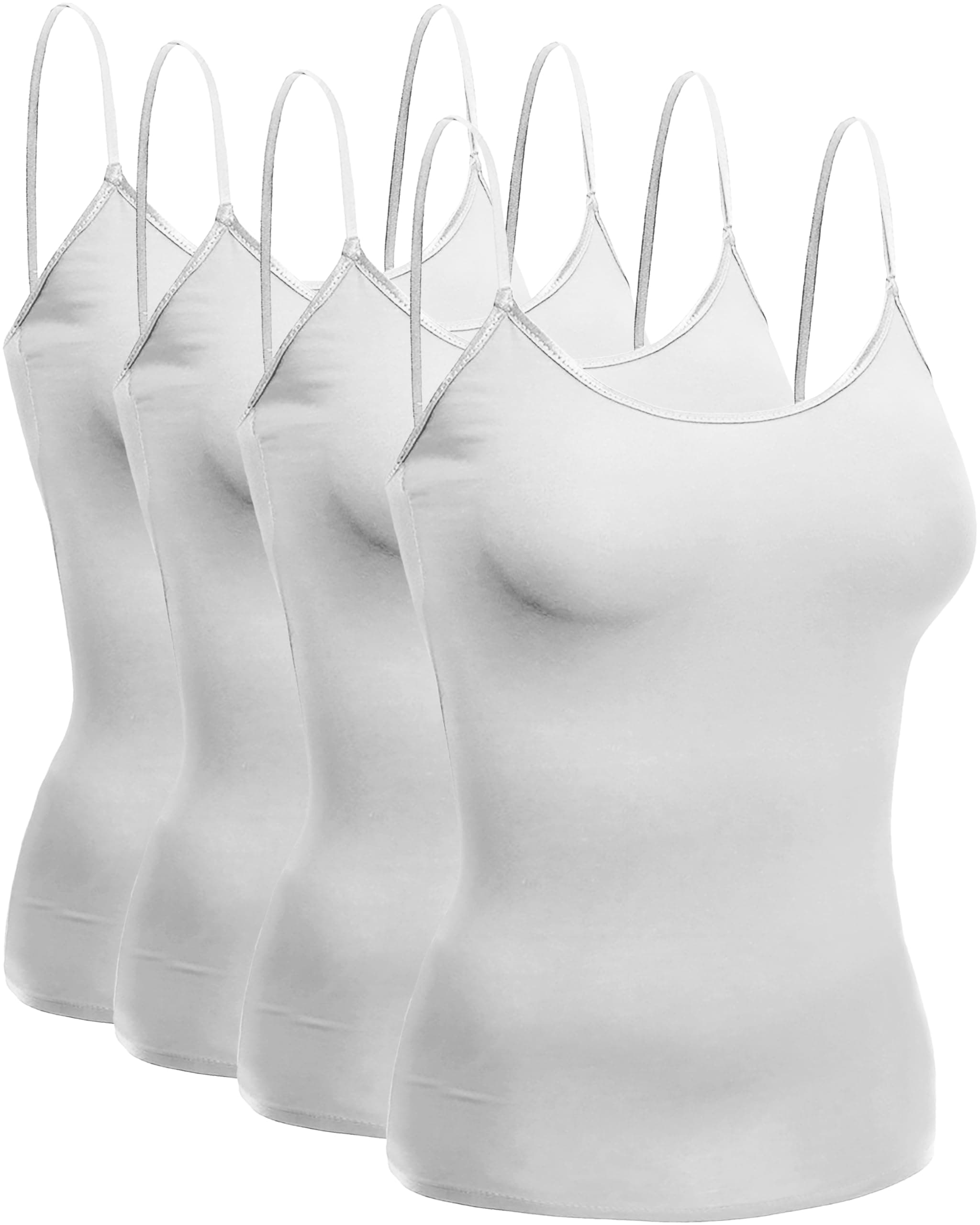 Women's Camisole Built in Bra Wireless Fabric Support Short Cami