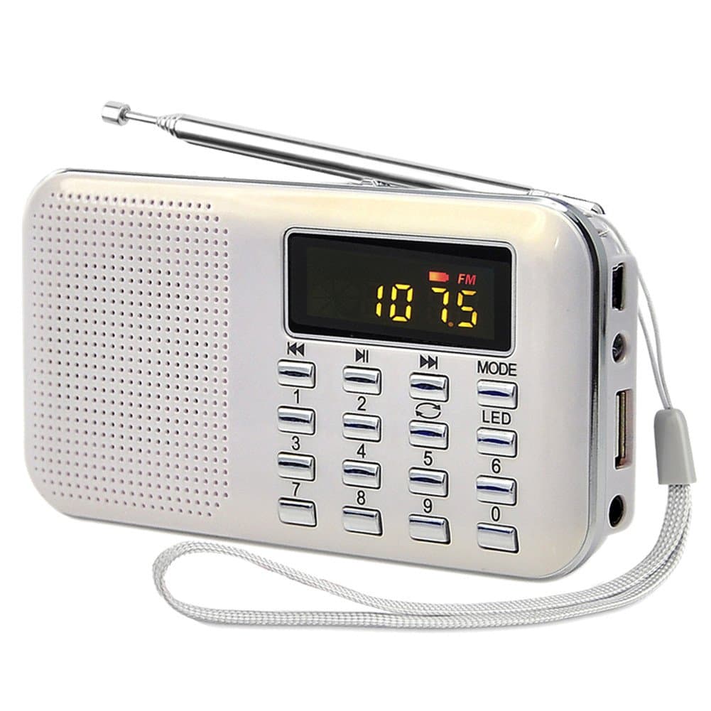 White Portable Rechargeable Electronic Audio Bible Blayer 8G NIV Version with Praise Poetry and Sermon