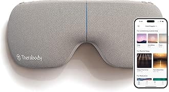 TheraGun Therabody SmartGoggles (1st Generation) Heated Eye Mask, Blackout Sleep Mask & Temple Massage for Personalized Relaxation, Headache Relief