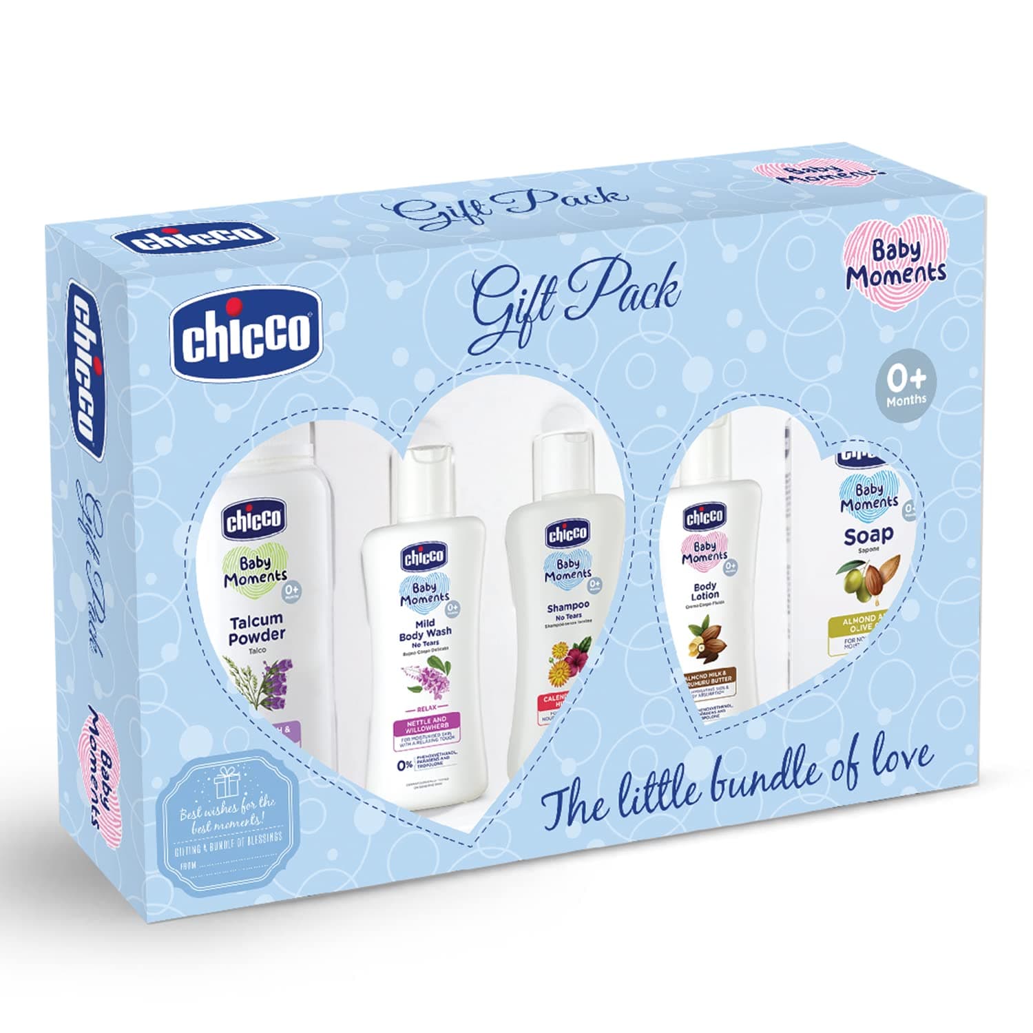 Baby Moments Essential Set, Gift Set for Babies, 0M+ Blue