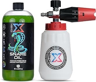 Snake Oil: No-Touch Sio2 Lightning Fast Spray on Ceramic Foamable Sealant and Chrome Foam Cannon Kit