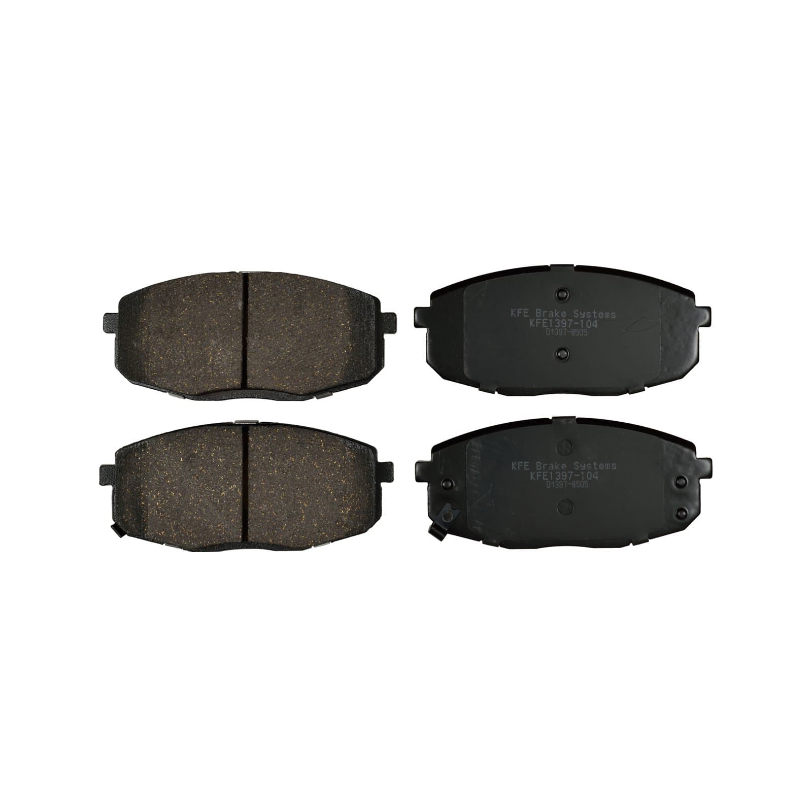 KFE KFE1397-104 Ultra Quiet Advanced Premium Ceramic Brake Pad FRONT Set For: 2009-2012 Hyundai Elantra Touring; 2014-2016 KIA Soul, 2010-2013 Forte, Forte Koup