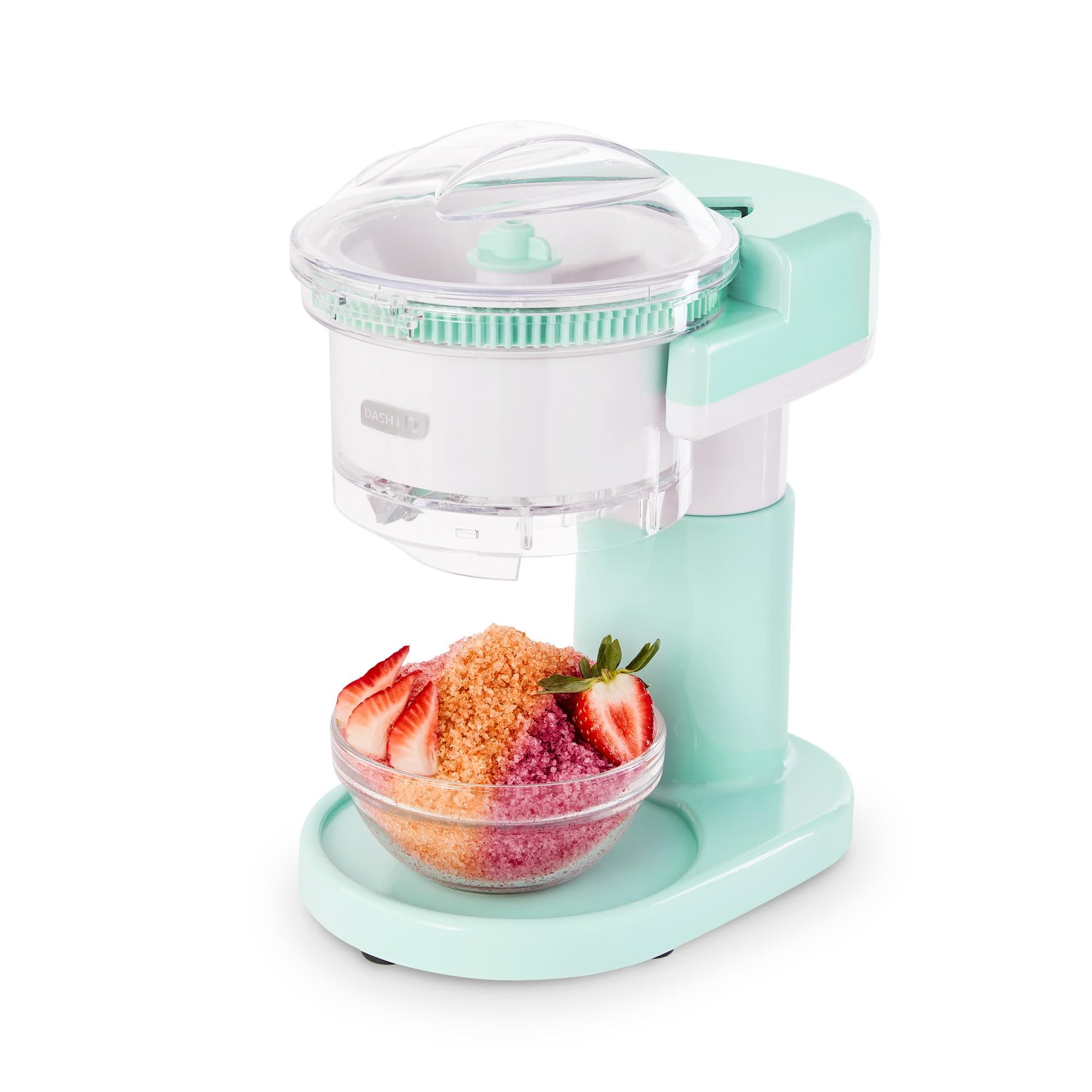 DASH Shaved Ice Maker and Slash Machine (Aqua): Multipurpose Ice Shaver Machine with Stainless Steel Blades for Homemade Shaved Ice, Snowcone, Slash, Cocktails and More, Easy to Clean and Store
