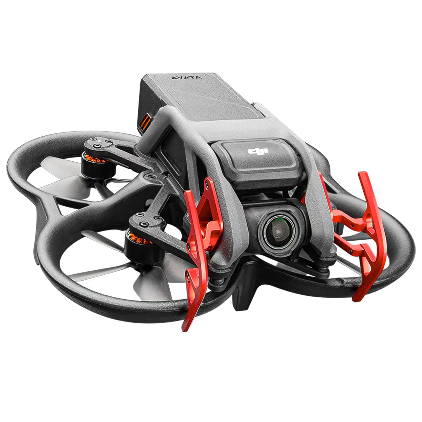 RCstyle Gimbal Bumper for DJI Avata 1 FPV Drone, PTZ Protect Bar for DJI Avata Accessories,Aluminum Alloy Camera Anti-Collision(RED)