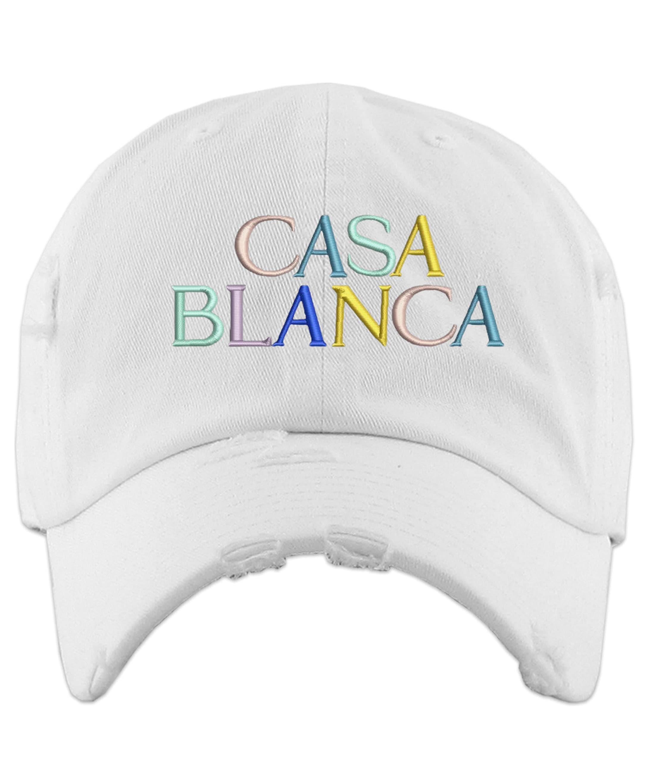 Casablanca Embroidered Vintage Adjustable Dad Hat