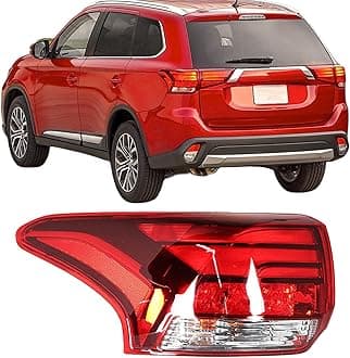 Silscvtt Driver Side Outer Tail Light Assembly Replacement for Outlander 2016-2021 Left Rear Brake Tail Lamp 8330B177 MI2804108