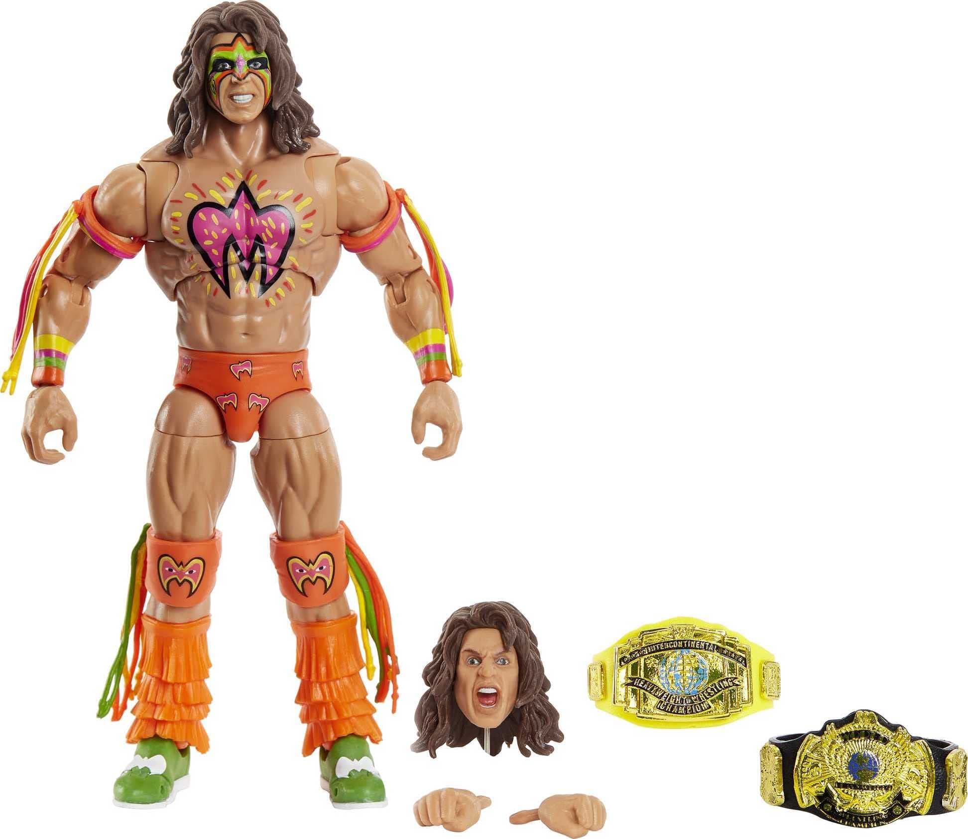Mattel WWE Action Figures | WWE Ultimate Warrior Ultimate Edition Fan TakeOver Collectible Figure with Accessories | Gifts for Kids and Collectors [Amazon Exclusive]