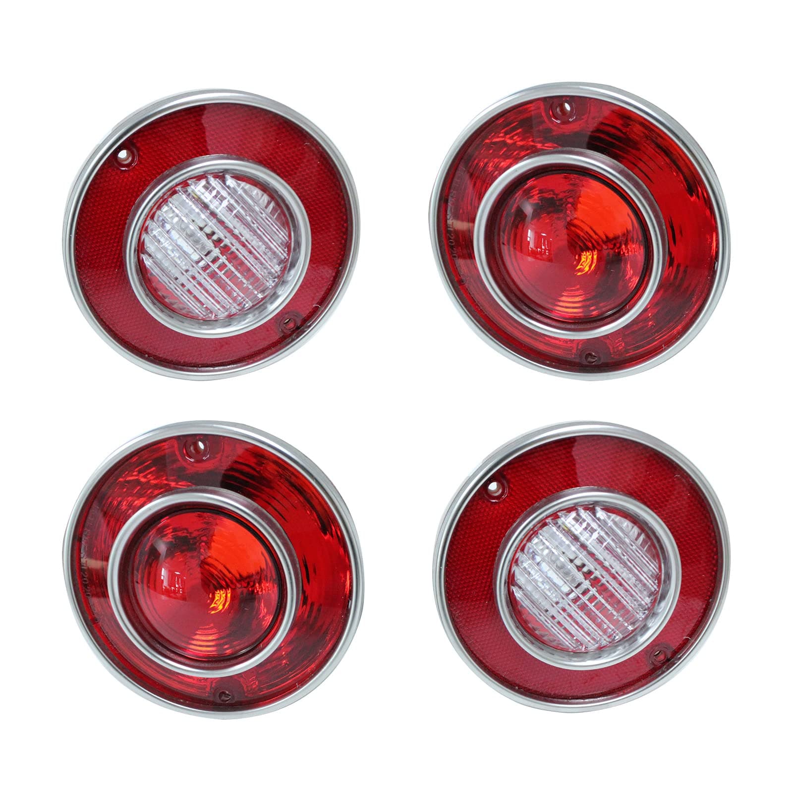 4PCS Tail Lights & Backup Lights For 1975-1979 Corvette C3 Reproduction Light Set