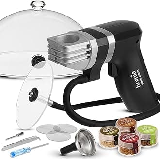 Cocktail Smoker Kit - Whiskey Smoker Kit - Smoke Infuser Birner PRO - Extended Kit, 12 PCS, with Accessories and Wood Chips - Cold Smoke for Food and Drinks - Gift for Men