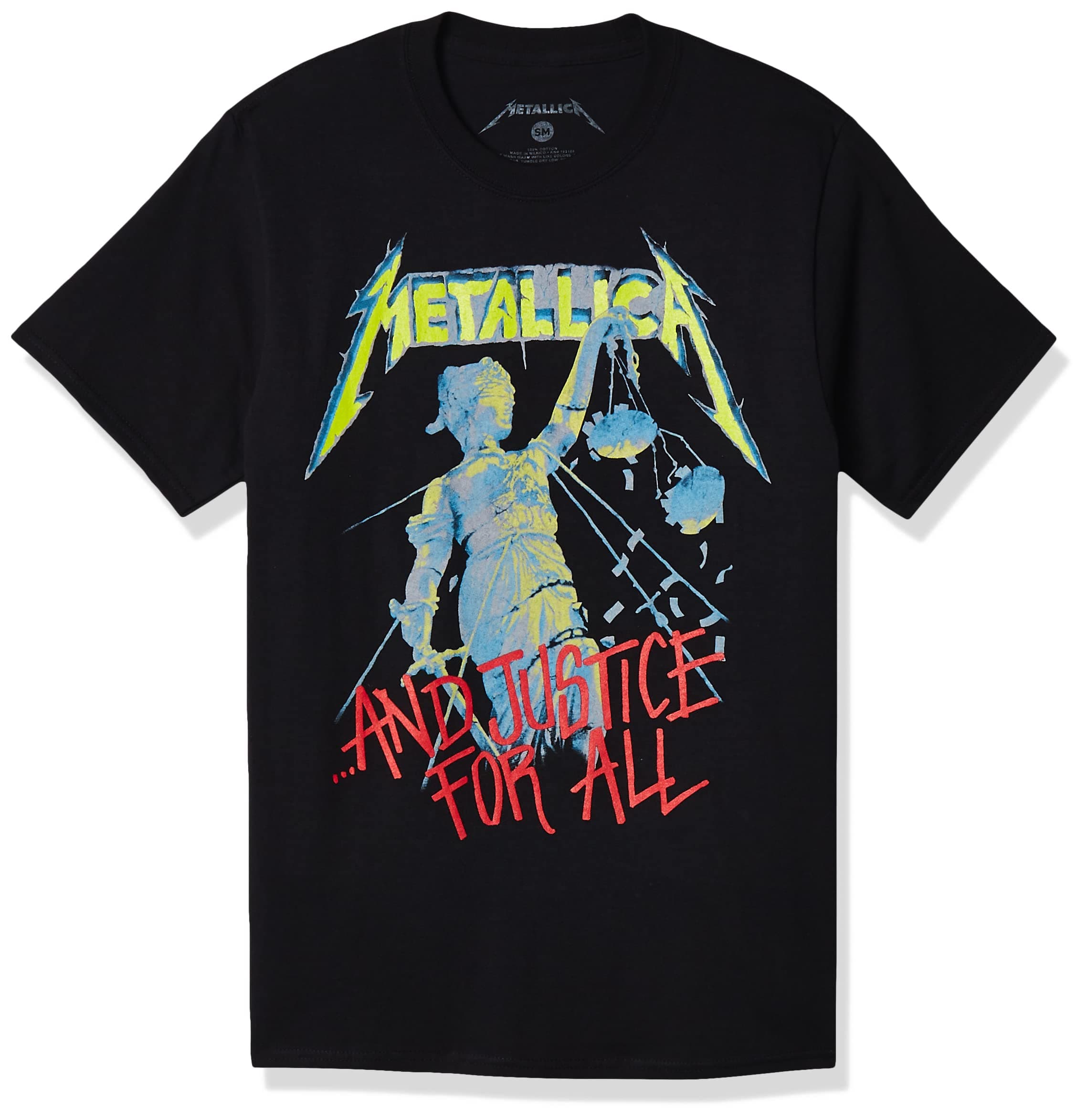 Metallica メンズ Justice Tシャツ ブラック