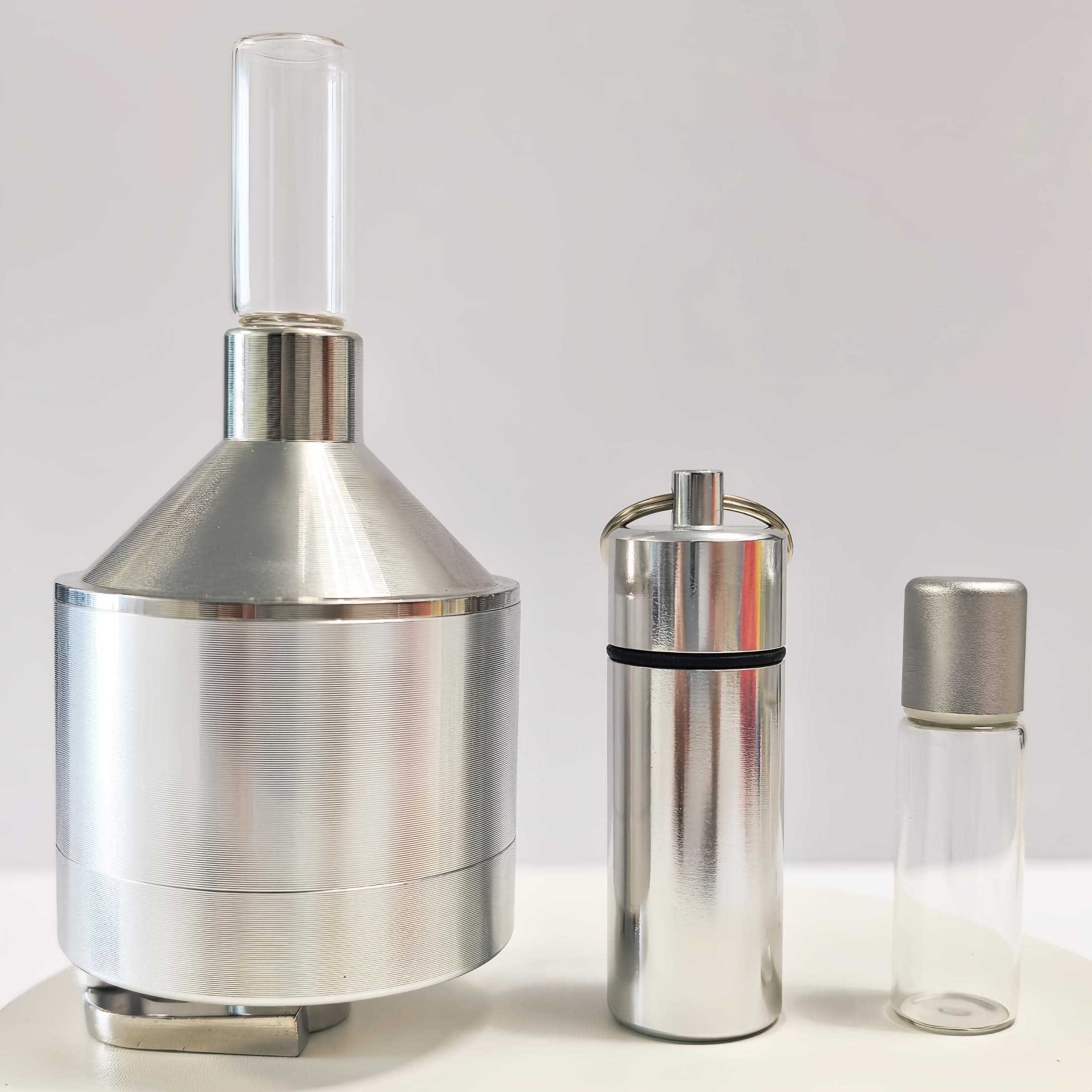 Kitchen Spice Grinder【Superfine Grinding】Pepper Grinder Set, Silver1