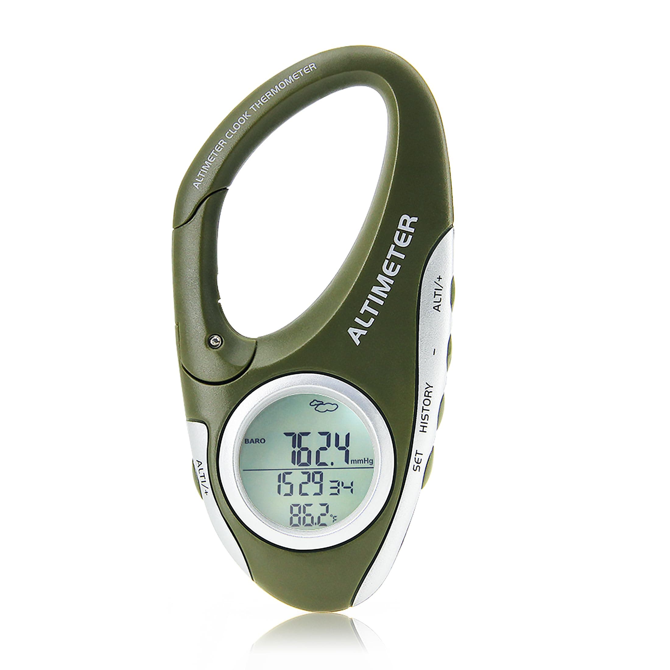 Digital Altimeter Portable Compass with Weather Forecast Multi Function Altimeter Barometer for Hiking, Camping, RVs and Outdoor Activities