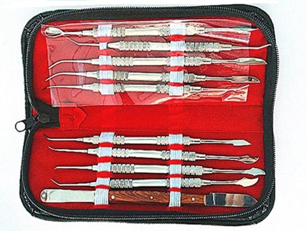 Cedon Shaping Knife Spatula 10-Piece Set For Leather Crafts Plastic Modeling Clay Molding