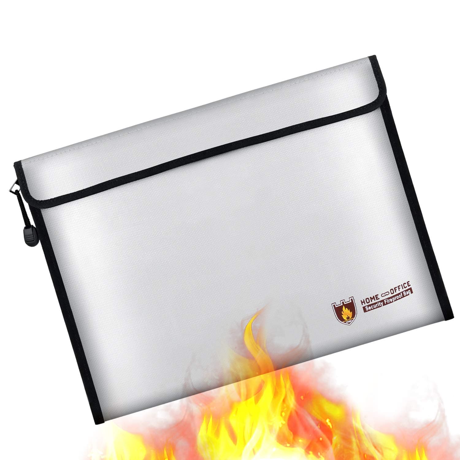 Fireproof Document Bag,Resistant 1832°F Fire Resistant Money Bag,Non-Itchy Silicone Coated Protect Important documents, Jewelry, Cash, Photos etc