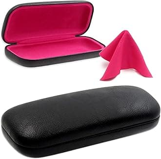 MyEyeglassCaseMyEyeglassCase Women's Hard Eyeglass Case | Protective Hard Shell Glasses Case with Pouch and Cloth