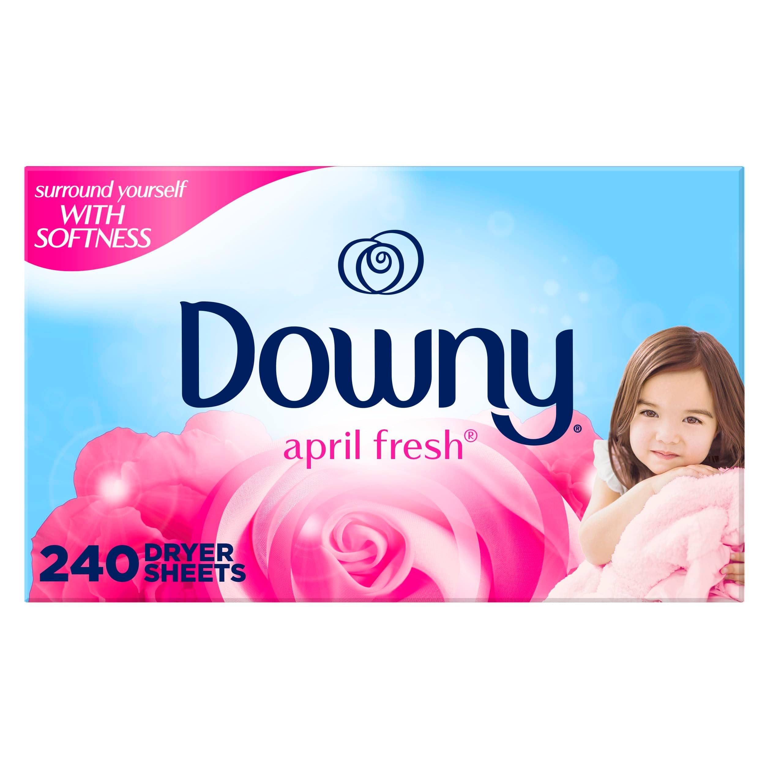 Downy April Fresh Fabric Softener Dryer Sheets, 240 Count