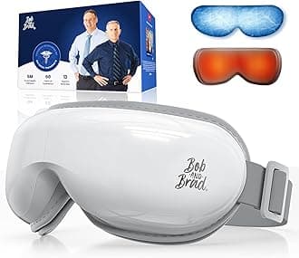 BOB AND BRAD Eye Massager with Heat and Cooling, EyeOasis 3 Eye Massager for Migraine FSA Eligible/HSA Eligible, Heated Headache Massager for Dry Eye Relief, Temple Massagers for Stress Relief