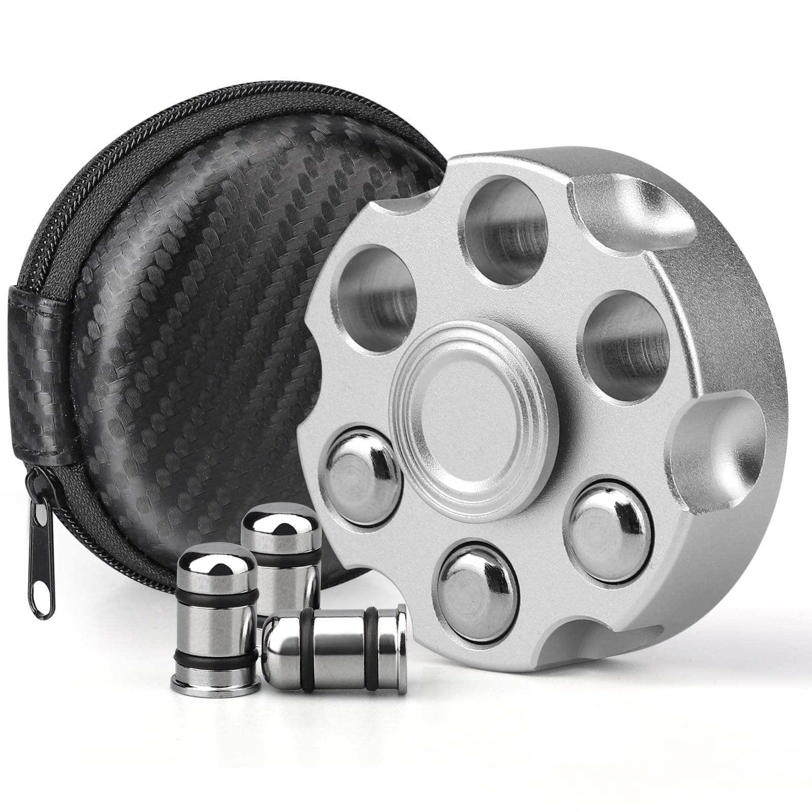 Alloy Metal Fidget Spinner, Cool Handheld Fidgit Cube for Kids Adults, Desk Toy, Christmas Party Supplies Gifts for Classroom Office