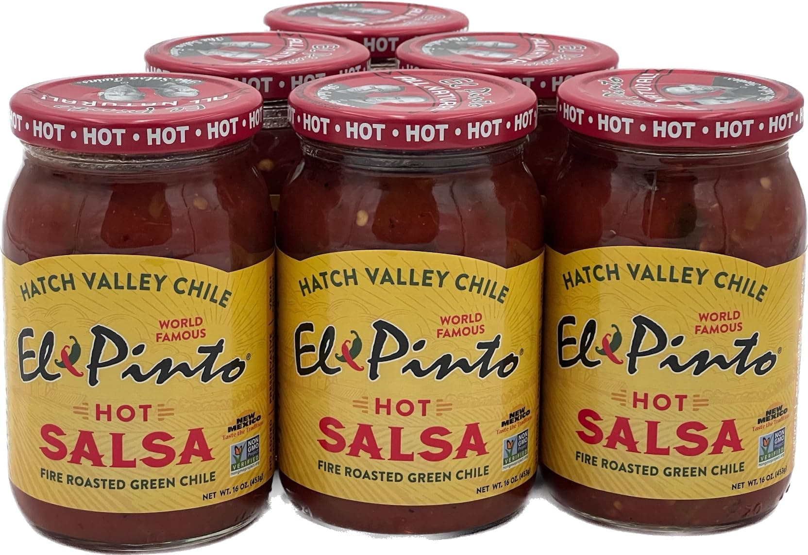 Hot Salsa, 16 Ounce (Pack of 6)