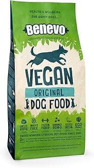 Benevo Vegan Dog Food (1.8kg) – Complete Plant-Based Dry Food | Hypoallergenic, Wheat-Free, Non-GM | With Taurine, L-Carnitine & Essential Fatty Acids | PETA & Vegan Society Approved