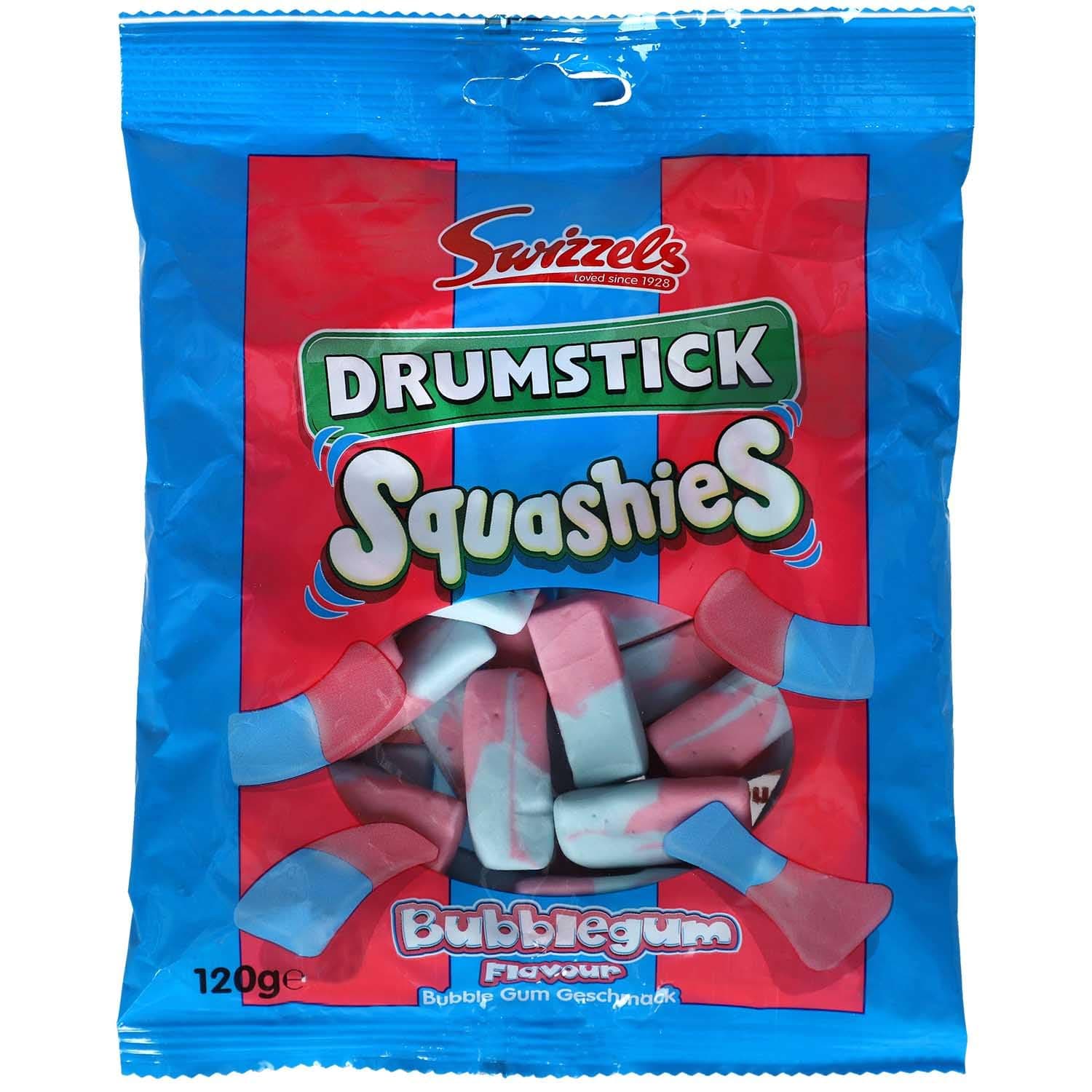 Squashies Drumstick Bubblegum - 120g (Pack of 6)