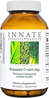 INNATE Response Formulas Vitamin C-400 mg - Antioxidant Vitamin C Supplement - Promotes Immune and Cellular Health - Vegan, Kosher, and Non-GMO - 180 tablets (180 Servings)