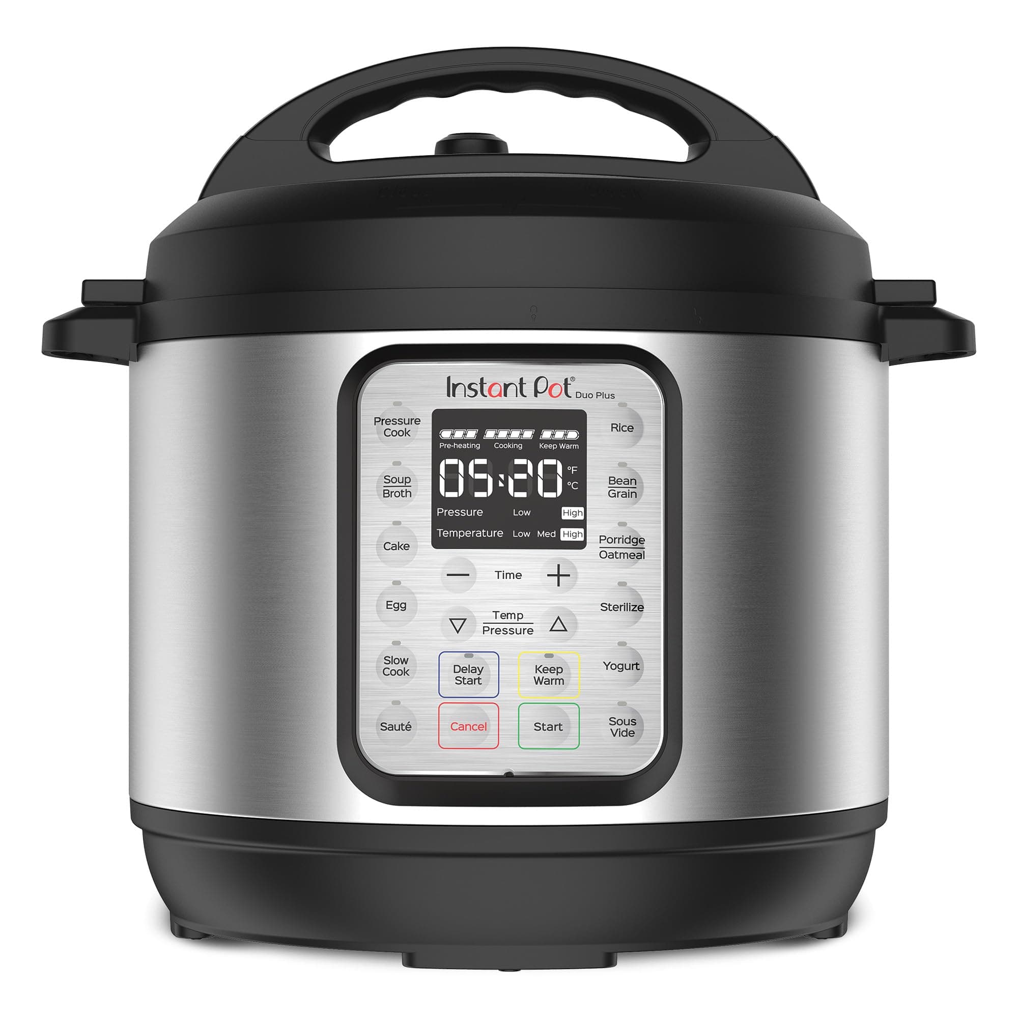 Instant Pot Duo Plus 9-in-1 Multicooker, Pressure Cooker, Slow Cook, Rice Maker, Steamer, Sauté, Yogurt, Warmer & Sterilizer, Includes App With Over 800 Recipes, Stainless Steel, 6 Quarts