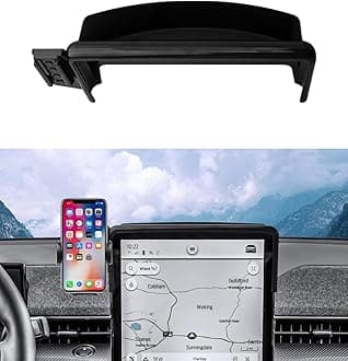 Autorder Car Phone Holder for 2021-2025 2026 Ford Mustang Mach-E Accessories Phone Mount with Dash Organizer 15.5-Inch Screen Cell Phone Automobile Cradles Hands-Free 360° Rotation