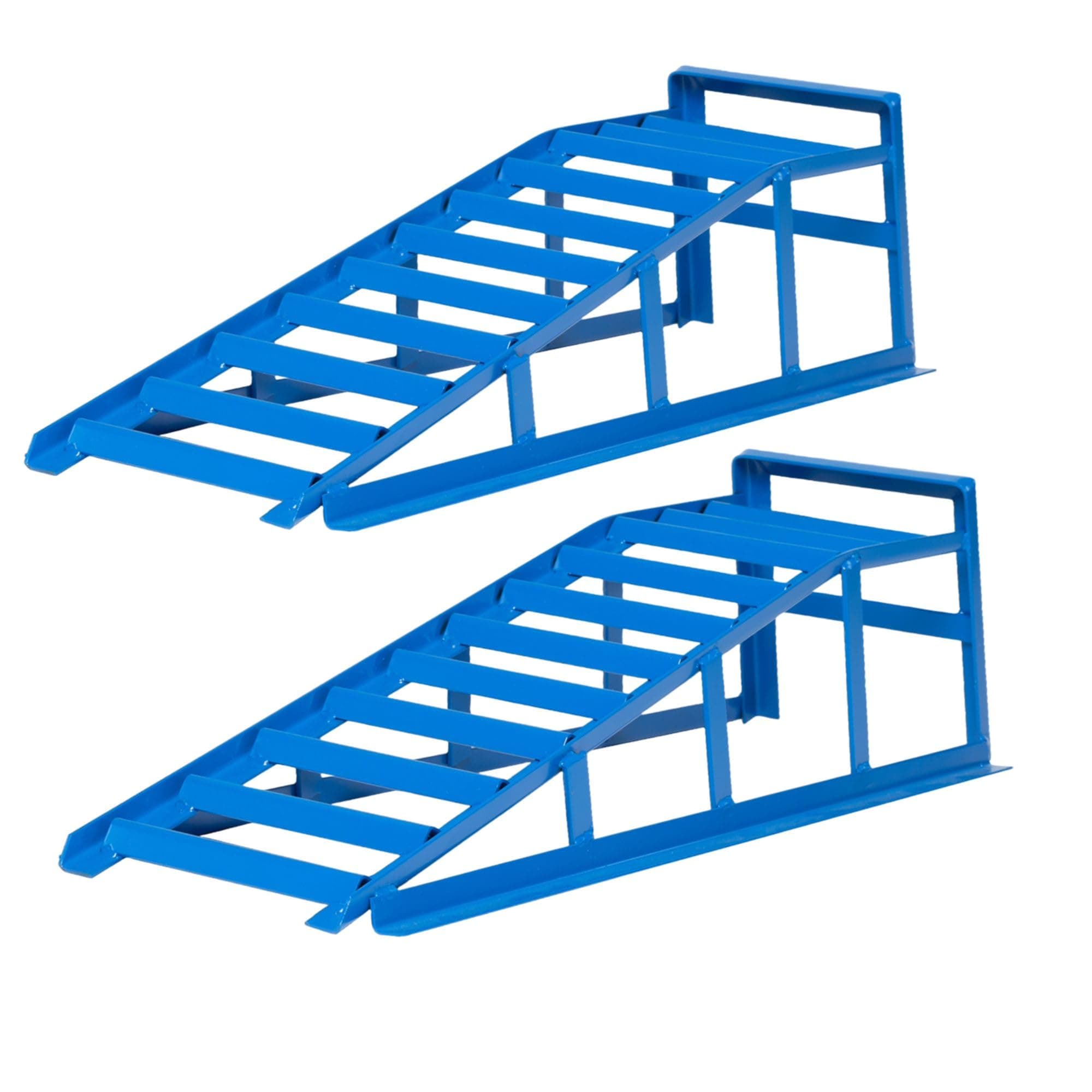 Cartrend Access ramp kit, extra sturdy and wide, load 1.6 tons per each pair, tire distance up to 225 mm, Blue