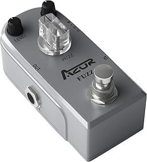 AZOR Fuzz Guitar Effect Pedal Classic Vintage Analog Pedal True Bypass Aluminium-Alloy AP-303
