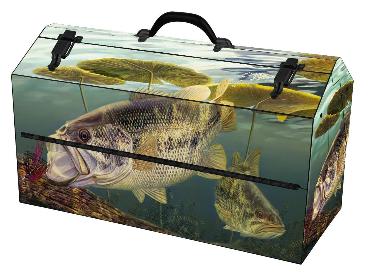 31-701 A Pig, a Hawg and a Log Art Deco Tackle Box