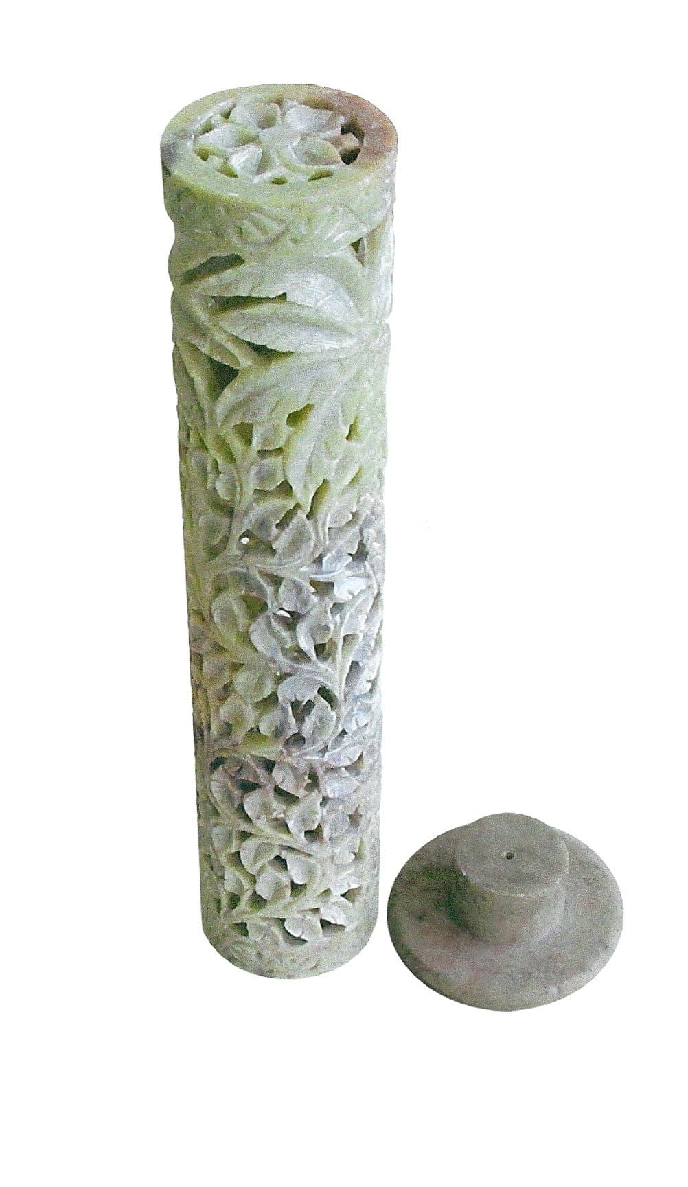 Anvenor 28cm Tower Decorated Stick Holder - Natural Colour