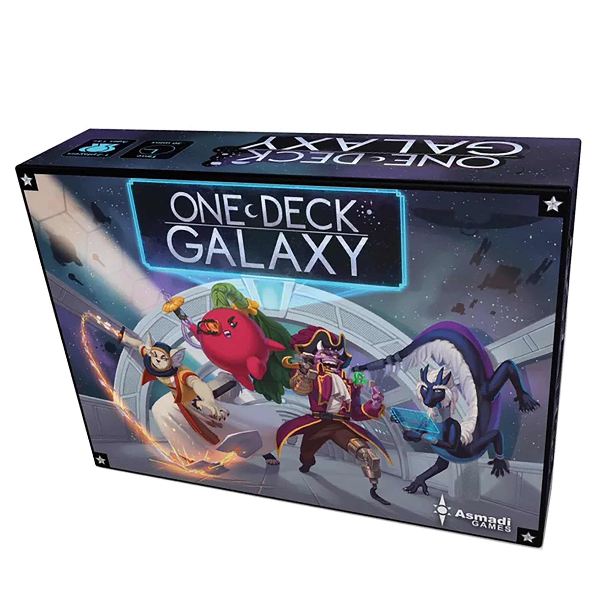 Asmadi Games One Deck Galaxy, Cooperative Card Game, A Whole Galaxy in One Deck, 1-2 Players, 30-60 Min, Ages 14+