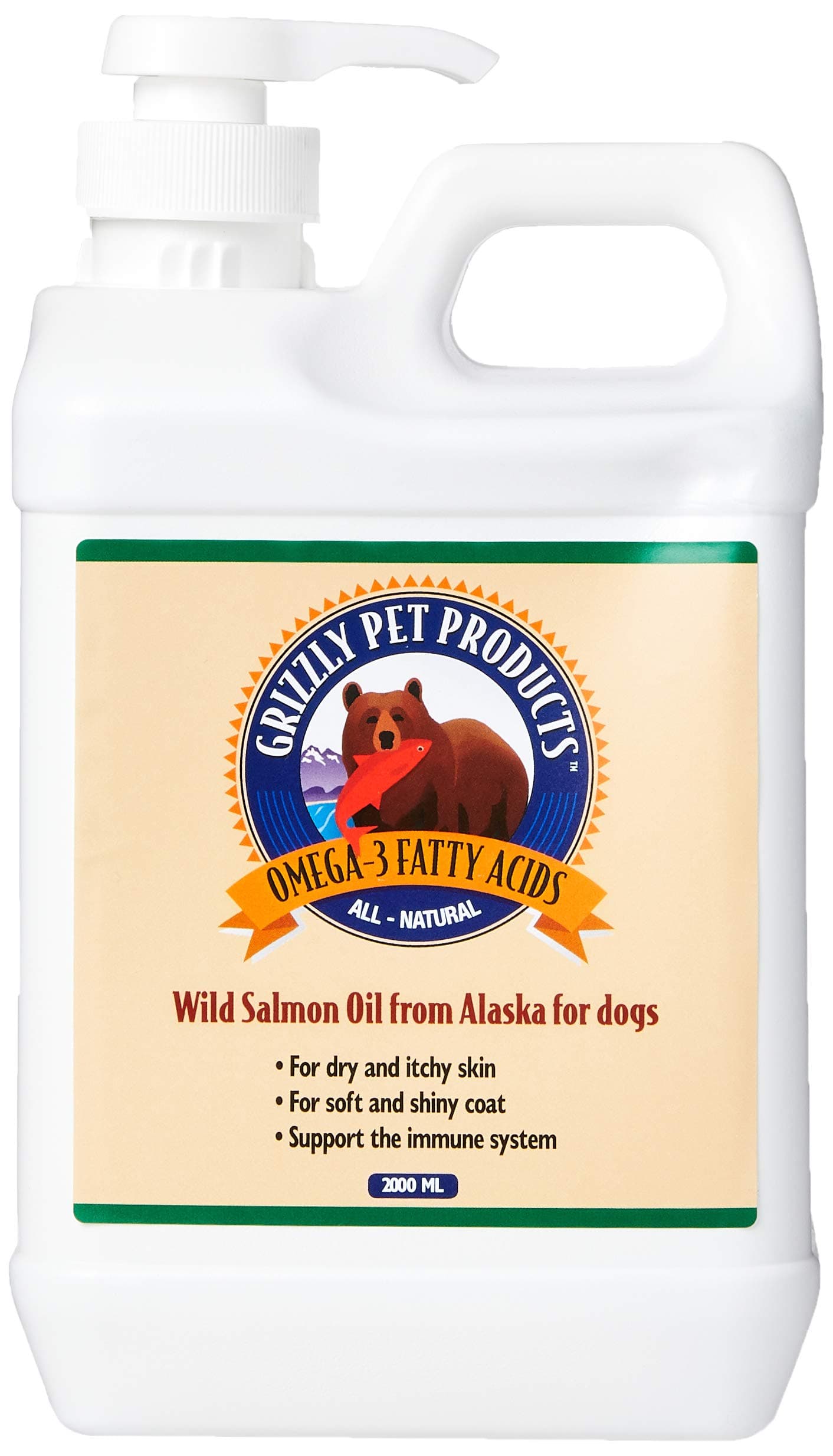 Grizzly Pure Wild Salmon Oil 2000ml