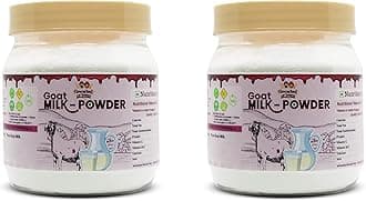 Natural Goat Milk Powder | Freeze Dried Organic Grass Fed Goat Milk Powder | Substitute For Liquid Milk | 2 Jars Of 150 Grams Each