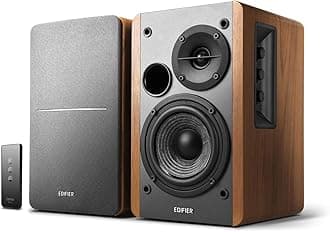 Edifier R1280T 21W 2.0 Channel Auxiliary, RCA Bookshelf Speaker - Brown