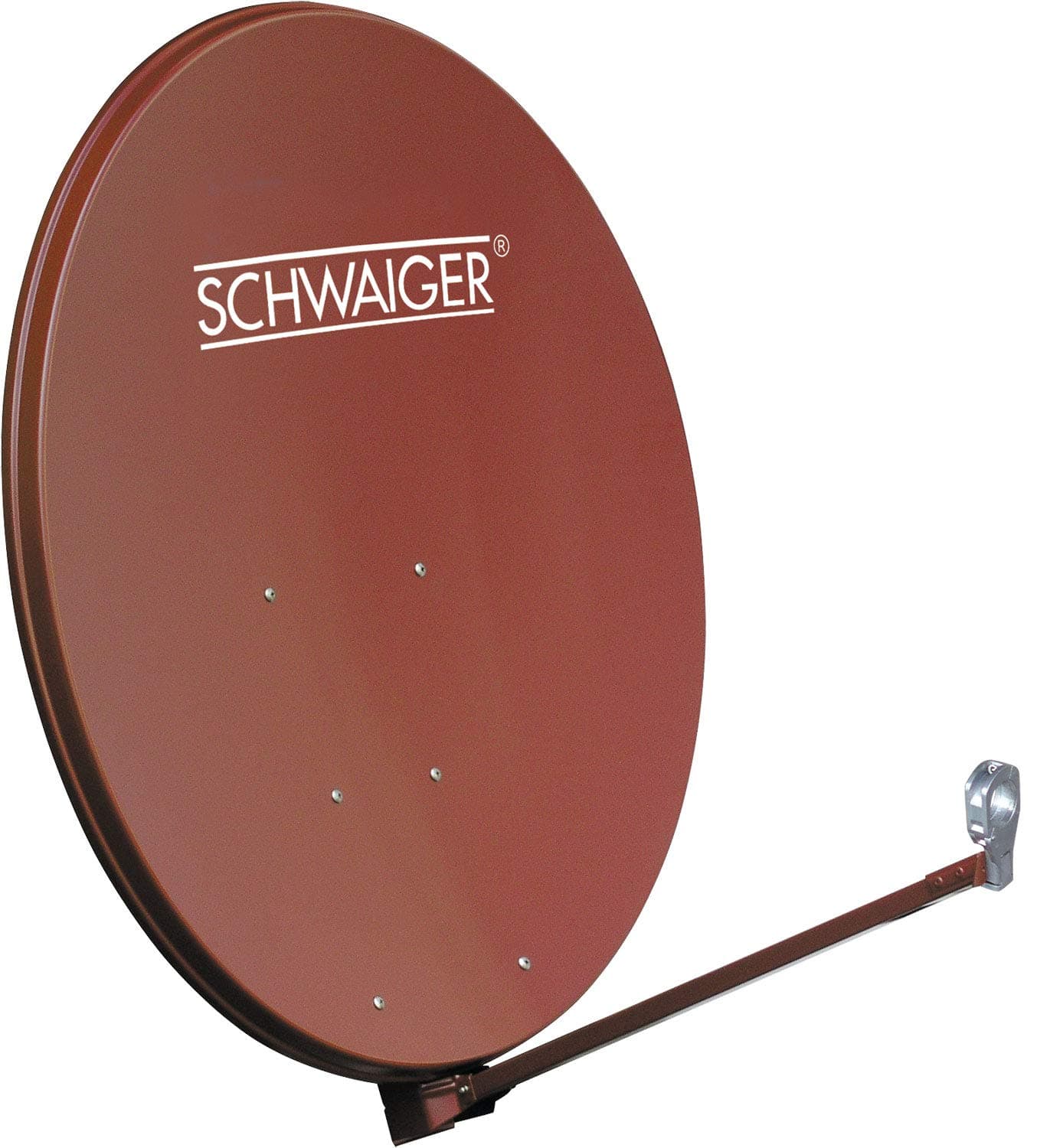 Schwaiger spi1000.2 Offset Antenne Aluminium 100 cm (39.4 Inch) ziegelrot