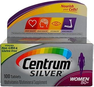 Centrum Silver Women 50+ Tablets - 100 ct, Pack of 2