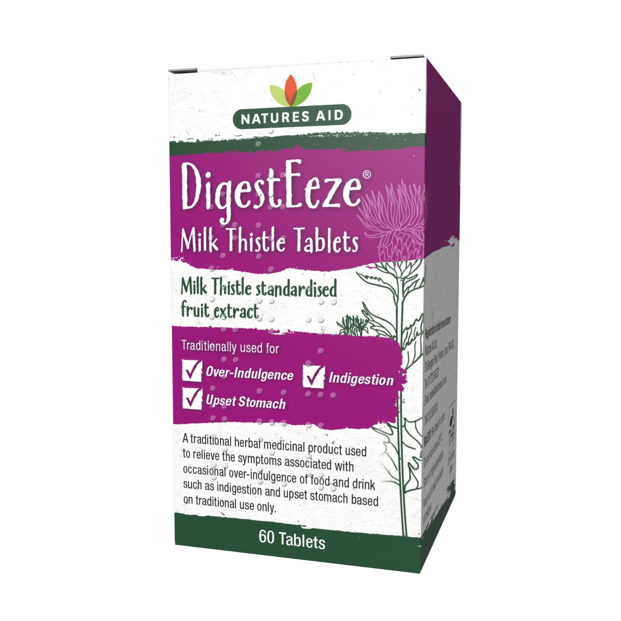 DigestEeze? 150mg (Equivalent 2750mg - 6600mg Milk Thistle) 60 Tabs