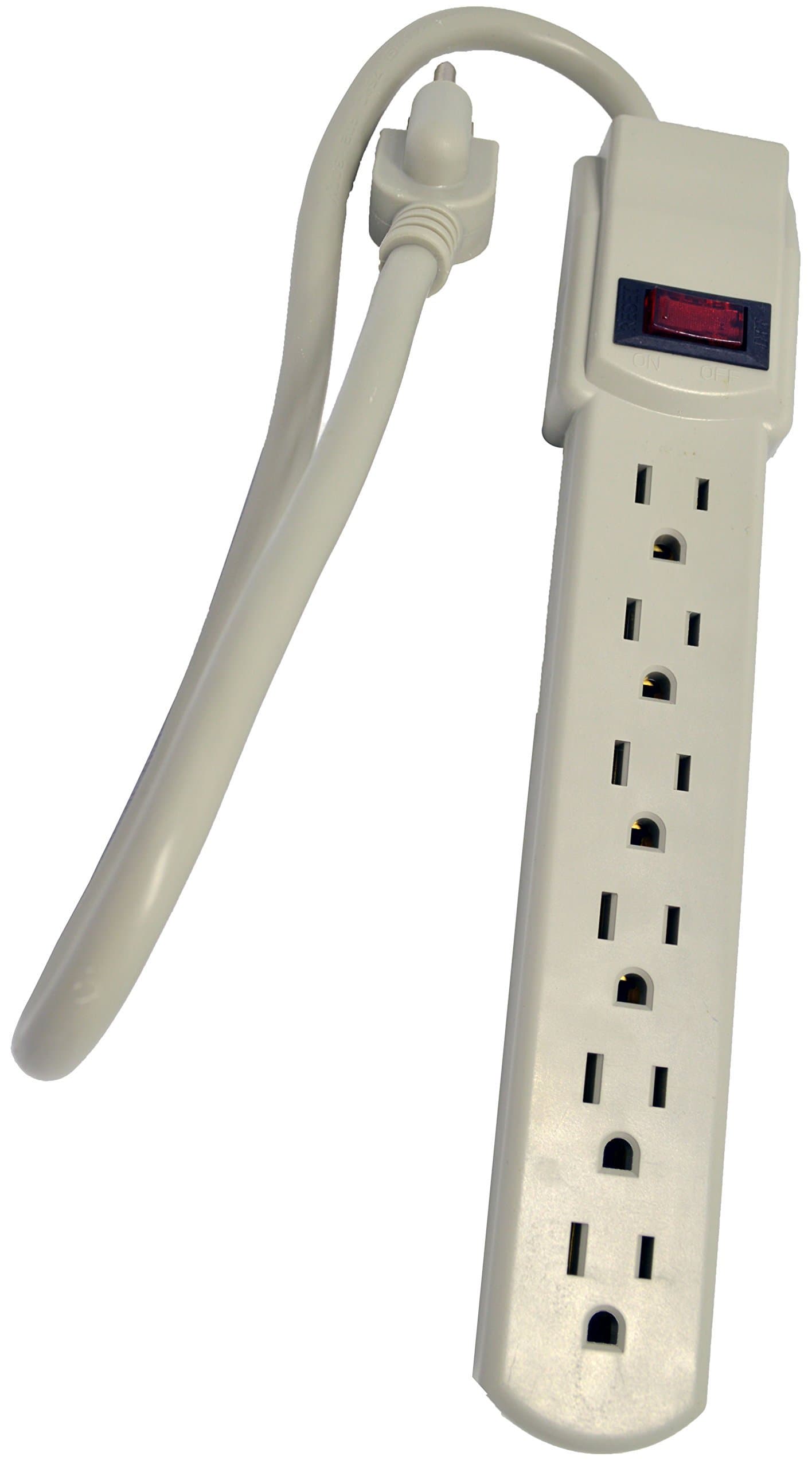 Uniqueware 90 Surge Protector 6 Outlet Power Strip