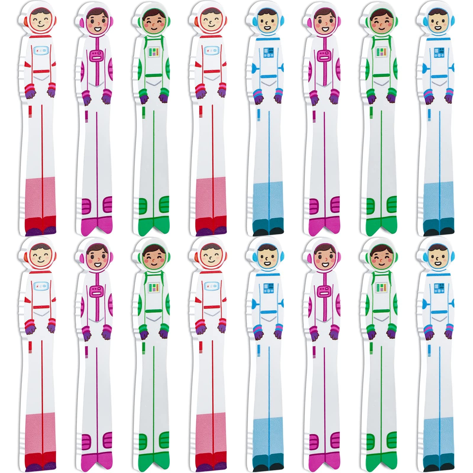 Junkin 32 Pcs Writing Tools Spacers for Writing Handwriting Spacer Tool Classroom Management Tools for Students to Learn Proper Word Spacing (Spaceman)