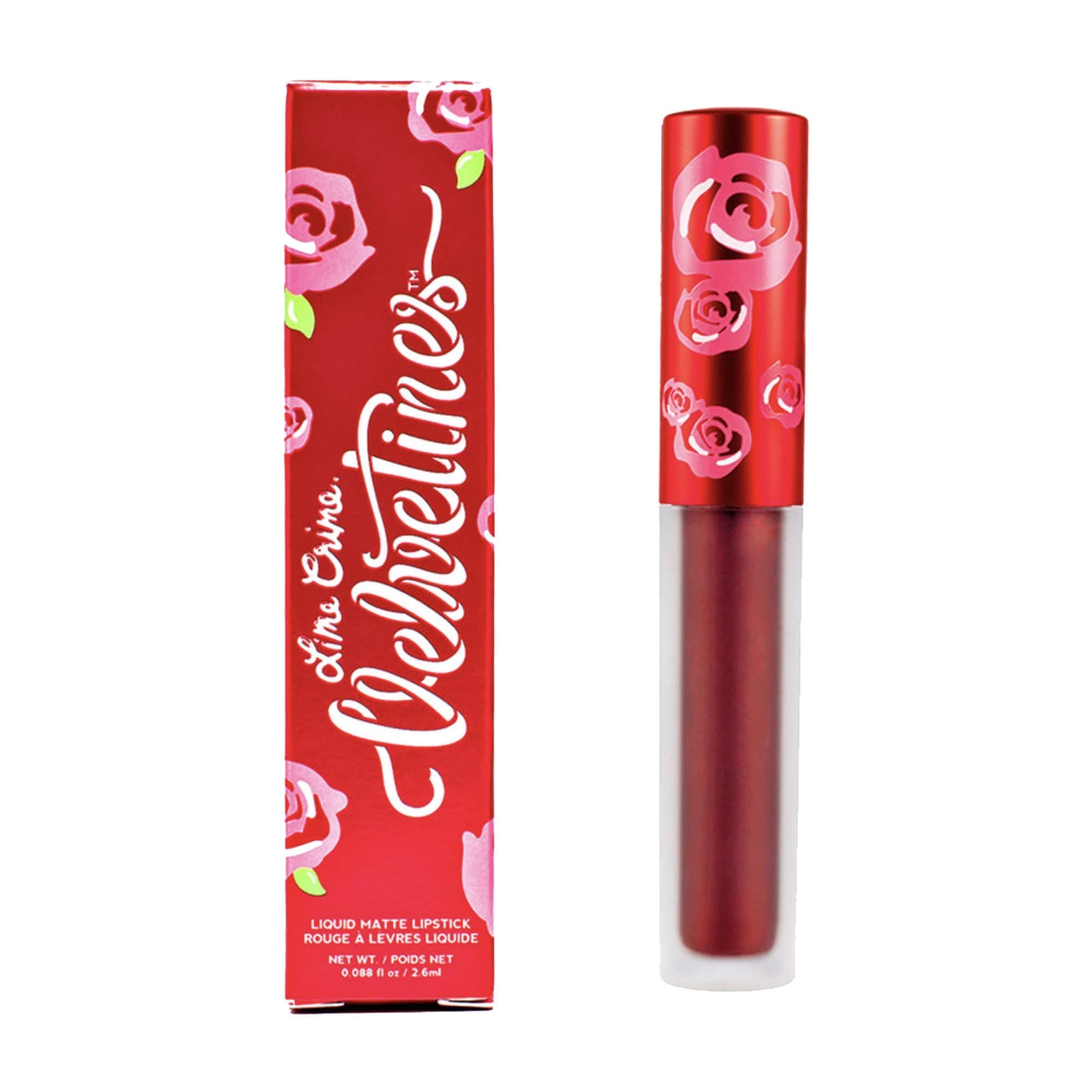 Lime Crime Metallic Velvetines Liquid Matte Lipstick, Eclipse - Metallic Black-Red - French Vanilla Scent - Long-Lasting Liquid Metal Matte Lipstick - Won't Bleed or Transfer - Vegan