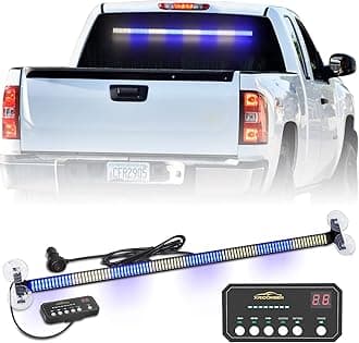 Blue White Traffic Advisor Light Bar