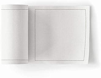 Basics Cotton Cocktail Napkin, 2 Packs of 50 Per Roll, Cream, 4.3 x 4.3 Inch