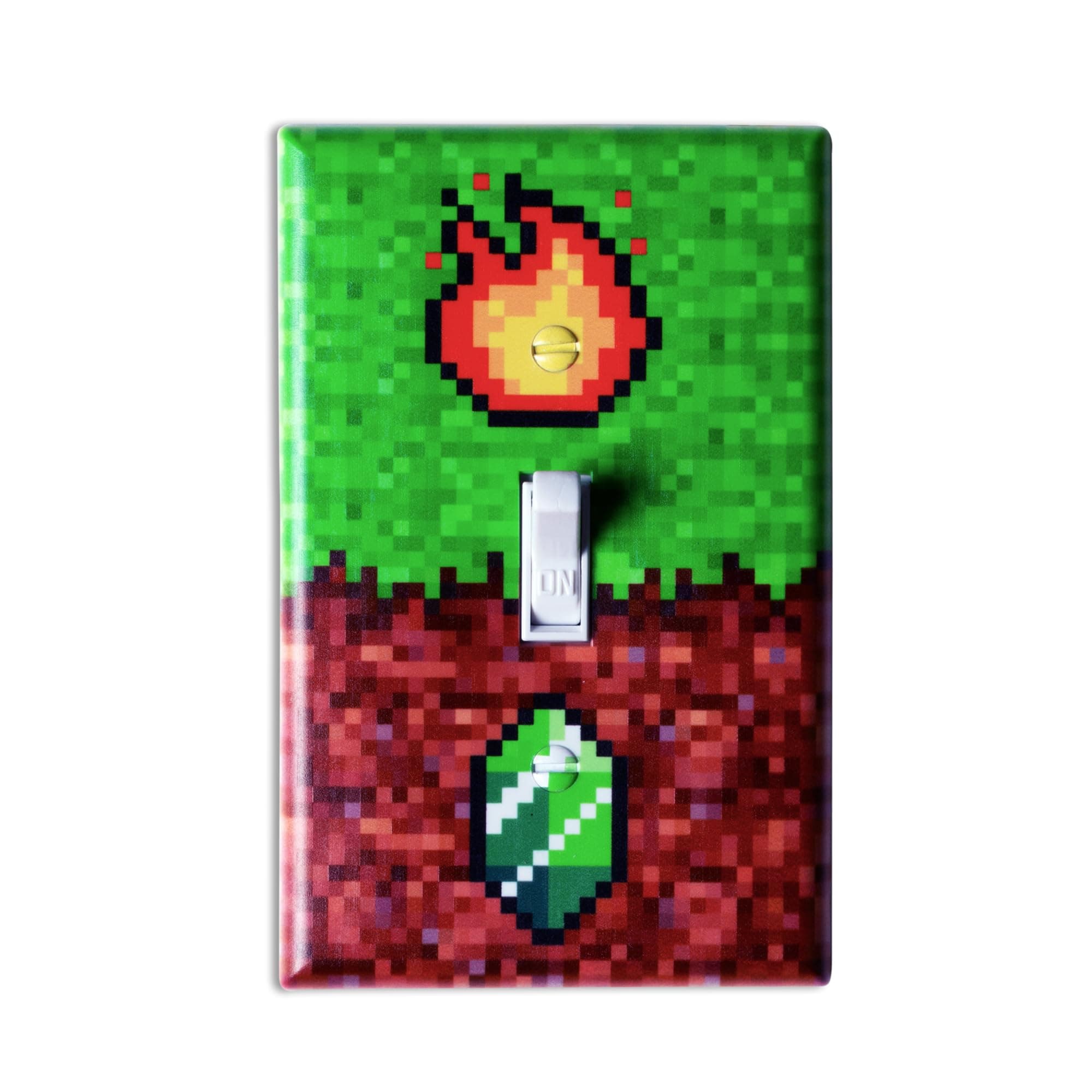 Mine Light Switch Cover Gaming Room - Gamer Craft Printed Wall Plate Room Decor WP-20